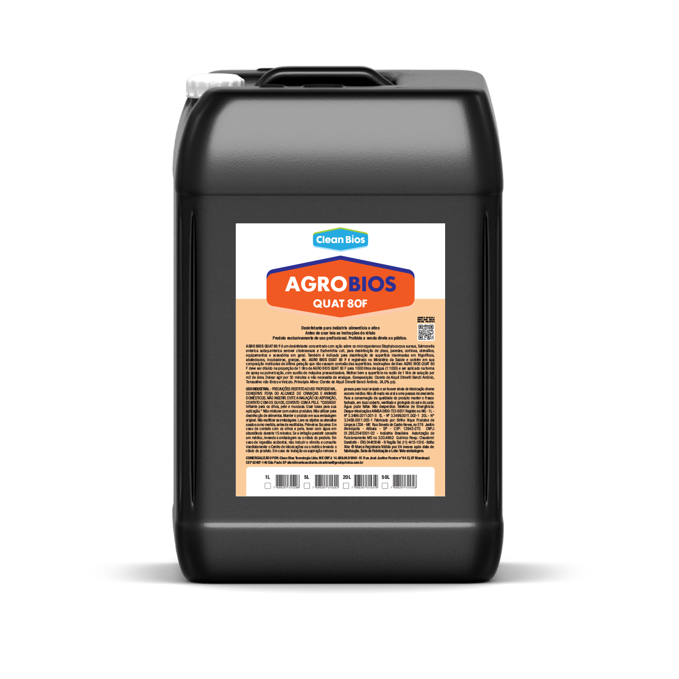 Agro Bios Quat 80F Clean Bios 50L